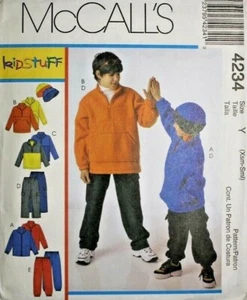 McCall's 4234 Niños Chaqueta Prendas para el torso Pantalones y Sombrero-2 Tallas Patrón de Costura XS-S 3-4-5-6 - Imagen 1 de 2