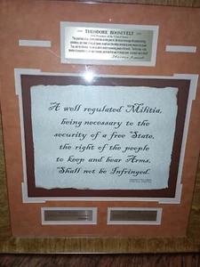 One Of A Kind Wall Decor Of The Bill Of Rights Amendment II - Picture 1 of 13