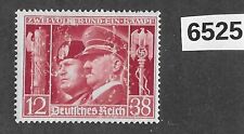 #6525 timbre Adolf Hitler & Mussolini inutilisé 1941 Sc B189 Troisième Reich Allemagne
