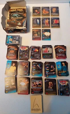Star Trek The Card Game Collection - 800 tarjetas originales aprox 1996 CCG lote de trabajo 13 Foto 1 de 4