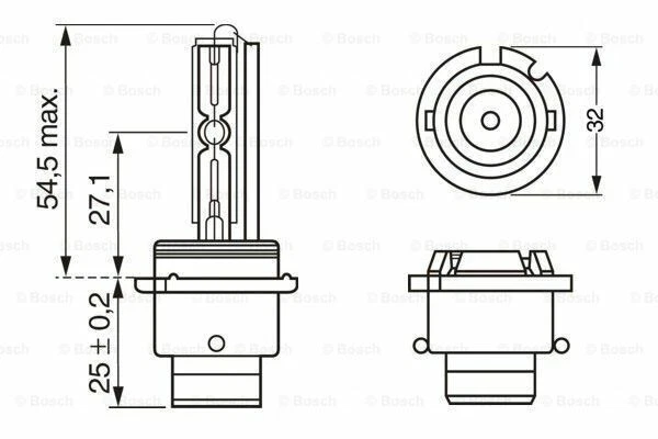 1x Glühlampe Fernscheinwerfer BOSCH 1987302910 passend für DAF FIAT IVECO