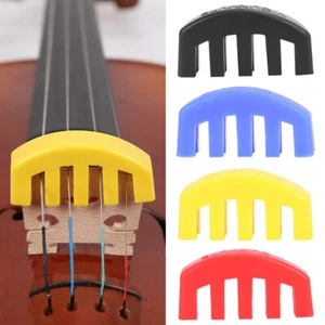 Rubber Violin Mute Silencer for 4/4 3/4 1/2 Violino Practice Accessories - Fs Tu - Bild 1 von 14