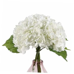 3pcs Faux 21" Hydrangea Artificial Realistic Real Touch Lifelike Flowers - Picture 1 of 7