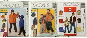 Your Choice McCall Boy's Patterns Shirts Pants Vests Different Sizes & Styles - Picture 1 of 12