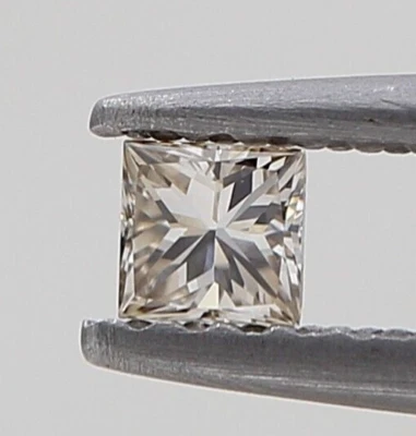 0.12ct 2.7mm princess shape brilliant cut diamond natural loose diamond - Image 1 of 4