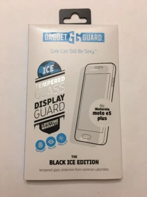 Gadget Guard:Tempered Black Ice Glass Screen Guard for Motorola Moto E5 Plus - Image 1 of 3