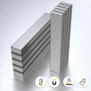 10-50Pcs N52 Super Strong Block Fridge Magnets Rare Earth Neodymium 60x10x5mm US - Picture 1 of 11