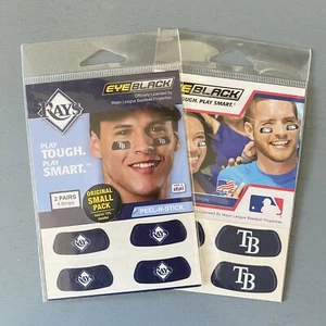 (2) Tampa Bay Rays Eye Black Stickers Baseball  Authentic Team Spirit Fan - Picture 1 of 1