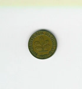 1950 F West Germany 5 Pfenning Europe-Federal Republic Km#107 - Picture 1 of 2