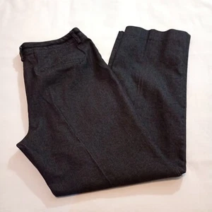 New Directions Women's Chambray Pants Sz 10P Navy Pinstriped Dressy Straight LNC - Picture 1 of 15