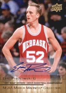 2014-15 Upper Deck March Madness Gold Foil AUTO #EP1 Eric Piatkowski