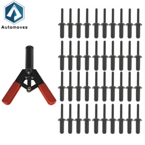 Pistola remachadora de plástico polietileno juego rápido remachadora herramienta manual kit surtido 41 piezas - Imagen 1 de 8