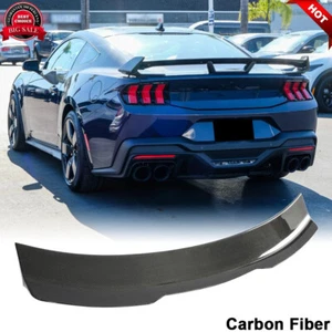 Alerón de maletero trasero de fibra de carbono real para Ford Mustang Dark Horse 24UP - Imagen 1 de 12