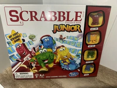 Jogo Scrabble Junior NOVO Jogo de Palavras Cruzadas Infantil Hasbro Idades 5+ Até 4 Jogadores - Imagem 1 de 3