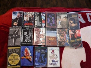 16 Vintage Cassette Tape Lot Music Rock, Pop, Elvis and Others. Nice Lot! - Picture 1 of 2