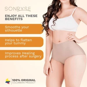 Sonryse 2-Pack Seamless Tummy Control Shapewear Mid Rise Shaping Panties - Bild 1 von 7
