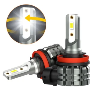 2X AUXITO H8 H9 H11 H16 LED Fog Light Bulb 6000K 4000LM White High Power L3 - Picture 1 of 10