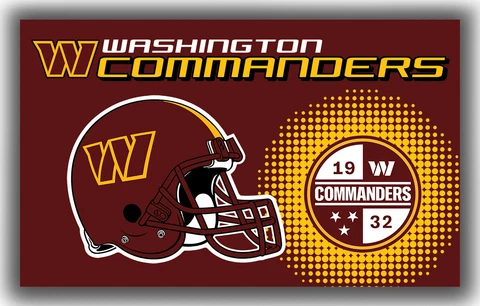 Washington Commanders Football Tam Fan Memorable Flag 90x150cm 3x5ft Best Banner Cover