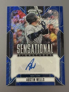 2025 Panini Prizm Austin Wells FOTL Shimmer Sensational Signatures Auto /8 - Bild 1 von 3