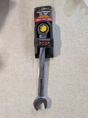 GearWrench Llave Combinada de Trinquete 11/16" Nueva #9022 Foto 1 de 2