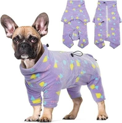 *NEW* Dog Fleece Pajamas / Jumpsuit ~ Windproof ~ Comfy ~ Warm ~ Size:  Large - Image 1 of 4