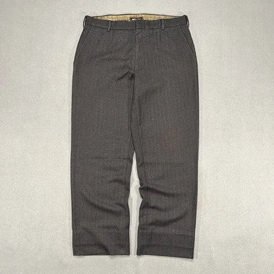 Calça social Paul Frank masculina 32 cinza trabalho empresarial preppy dinheiro antigo - Imagem 1 de 4