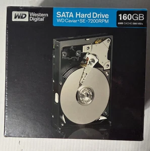 WD Caviar SE SATA 300 160GB Internal HDD 8MB Cache 7200RPM 3.5" WD1600JSRTL New - Picture 1 of 4
