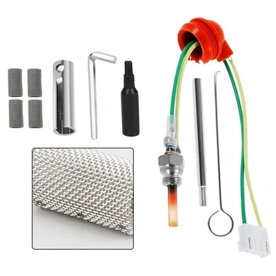 Auxiliary Heater Kit 12V Repair Set Silicon Nitride Heating Rod Glow Tool Socket - Image 1 of 4