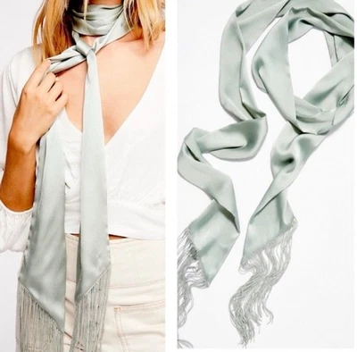 Bufanda ajustada Free People Charmer verde menta ¡NUEVA SIN ETIQUETAS! Foto 1 de 4