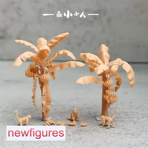 1:64 Plátano Árbol Mono Animal Escena Miniaturas Figuras Ajuste Coches Vehículos Juguetes - Imagen 1 de 6