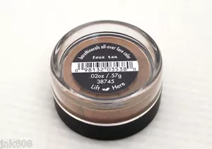 bare Minerals * FAUX TAN * All Over Face Color Bronzer $15 ~Small Jar NEW SEALED - Picture 1 of 2