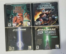 STAR WARS - Dark forces Jedi Knight Republic Commando 4 Game Lot 