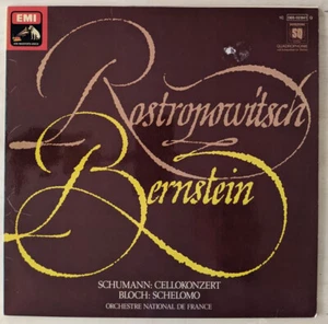 Schumann Bloch - Rostropowitsch Bernstein Quadro HMV  1977 LP Vinyl - Bild 1 von 3
