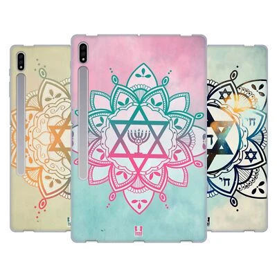 HEAD CASE DESIGNS STAR OF DAVID SOFT GEL CASE FOR SAMSUNG TABLETS 1 - Image 1 of 4