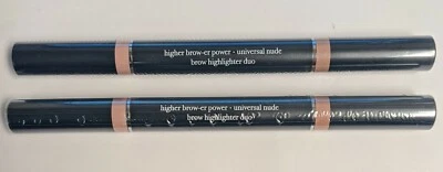 LOT OF 2 YBF HIGHER BROW-ER POWER - UNIVERSAL NUDE BROW HIGHLIGHTER DUO 0.07oz - Image 1 of 2
