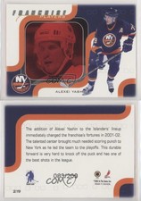 2002 ITG Be A Player Memorabilia Franchise Players Ruby /200 Alexei Yashin #219