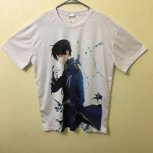 Camiseta De Colección Fullmetal Alchemist Roy Mustang Cool Fire Talla XXL Blanca - Imagen 1 de 8