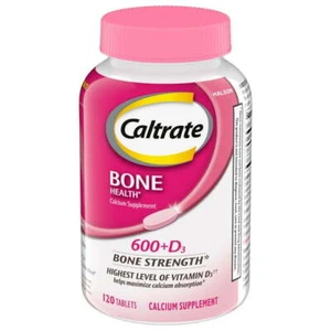 Caltrate 600+D3 Calcium and Vitamin D Supplement Tablets - 120 Count - Picture 1 of 6