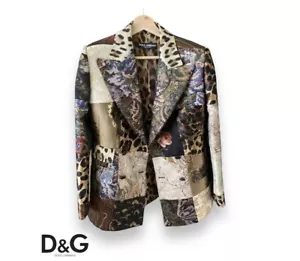 New Dolce & Gabbana Patchwork Blazer - Picture 1 of 3