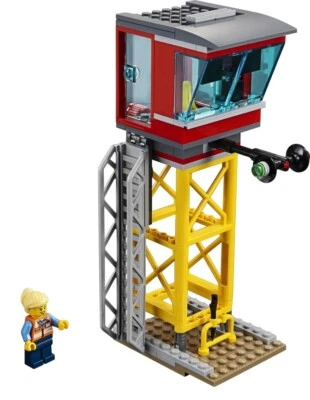LEGO City Cargo Train 60198 Genuine Mini Figure Worker New Control Center Tower - Image 1 of 4