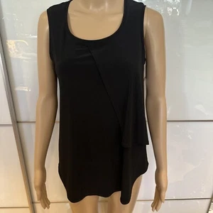Joseph Ribkoff Top Womens 6 Sleeveless Black Elegant Top - Picture 1 of 4