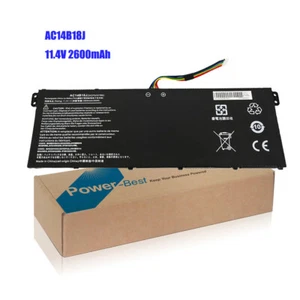 NEU 2600mAh Akku AC14B13J AC14B13K AC14B18J AC14B18K für Acer Laptop 11.4V - Zdjęcie 1 z 12