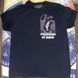Aaliyah Princess Of R&B T-Shirt Black Large 19x28 - Picture 1 of 5