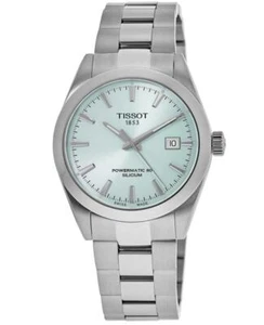 New Tissot Gentleman Powermatic 80 Light Blue Men's Watch T127.407.11.351.00 - Picture 1 of 4