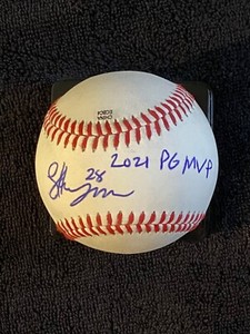 LUKE HEYMAN Signed Autographed Perfect Game baseball "2021 MVP" ~ PSA/COA