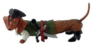 Hot Diggity Dog Dachshund Pirate Hot Dog Weiner Dog Figurine - Picture 1 of 7
