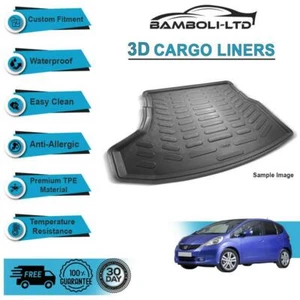 3D CARGO LINER BOOT LINER REAR TRUNK MAT FOR Honda Jazz 2002-2008 - Picture 1 of 4