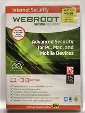 Webroot SecureAnywhere Internet Security - Full Version for Windows & Mac WBR00SA14