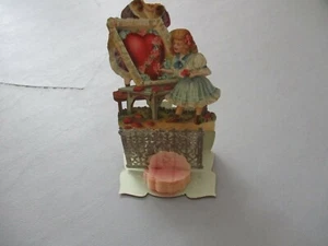 Vintage Die-cut Victorian Pop-Up Valentine Card Made in Germany - Picture 1 of 12