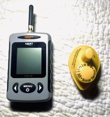 LUCKY Sonar Handheld Fish Finder Wireless Transducer. Fast Free U.S. Shipping!!! - Image 1 of 4